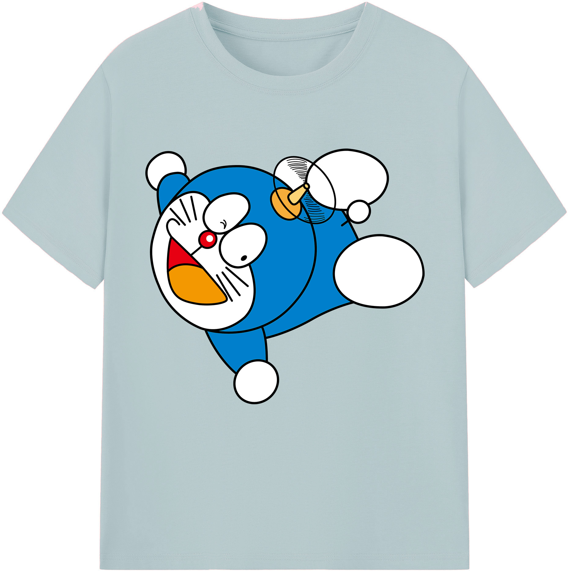 （画像用） ドラえもん Doraemon 綿100％半袖Tシャツ（フロントプリント）